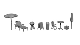 Noch 16426 - H0 - 3D-Kit Am Strand